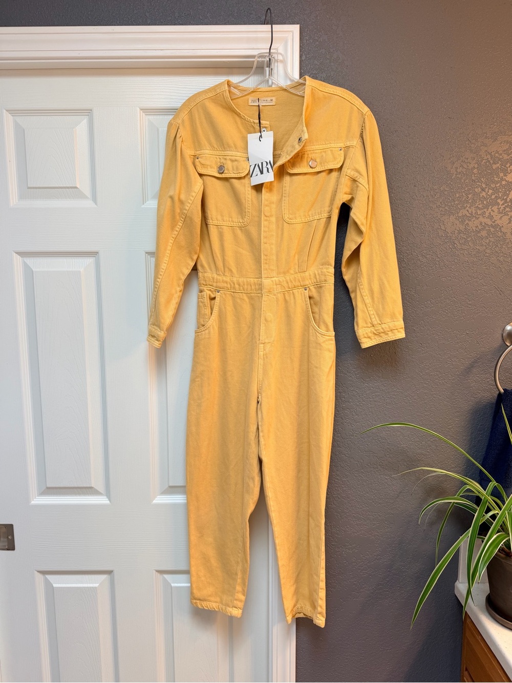 Zara Kids Mustard Yellow Denim Jumpsuit